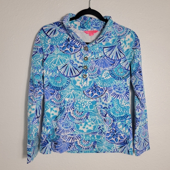 Lilly Pulitzer Captain Popover Top, Sz S - Picture 4 of 10